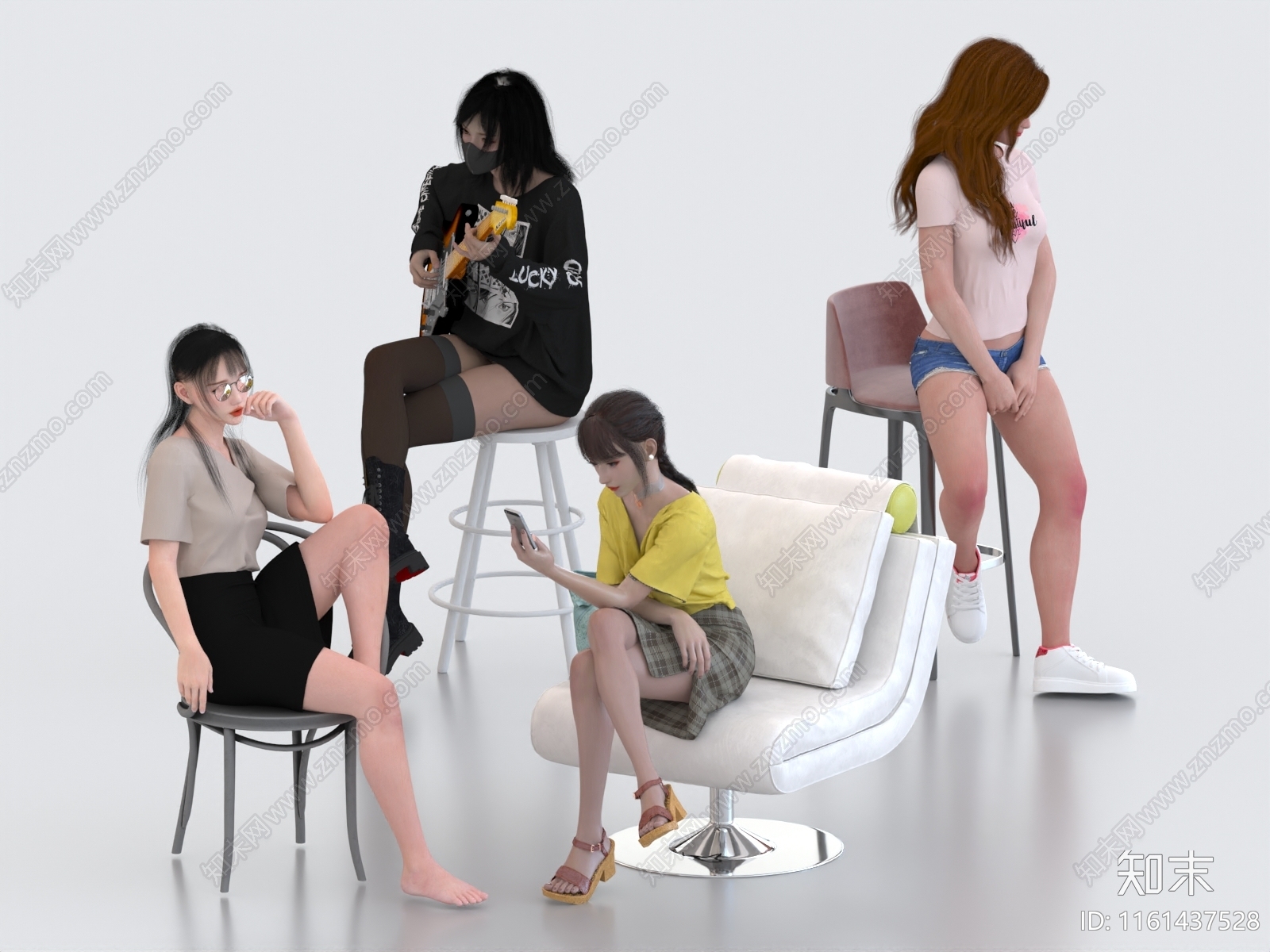 女人3D模型下载【ID:1161437528】