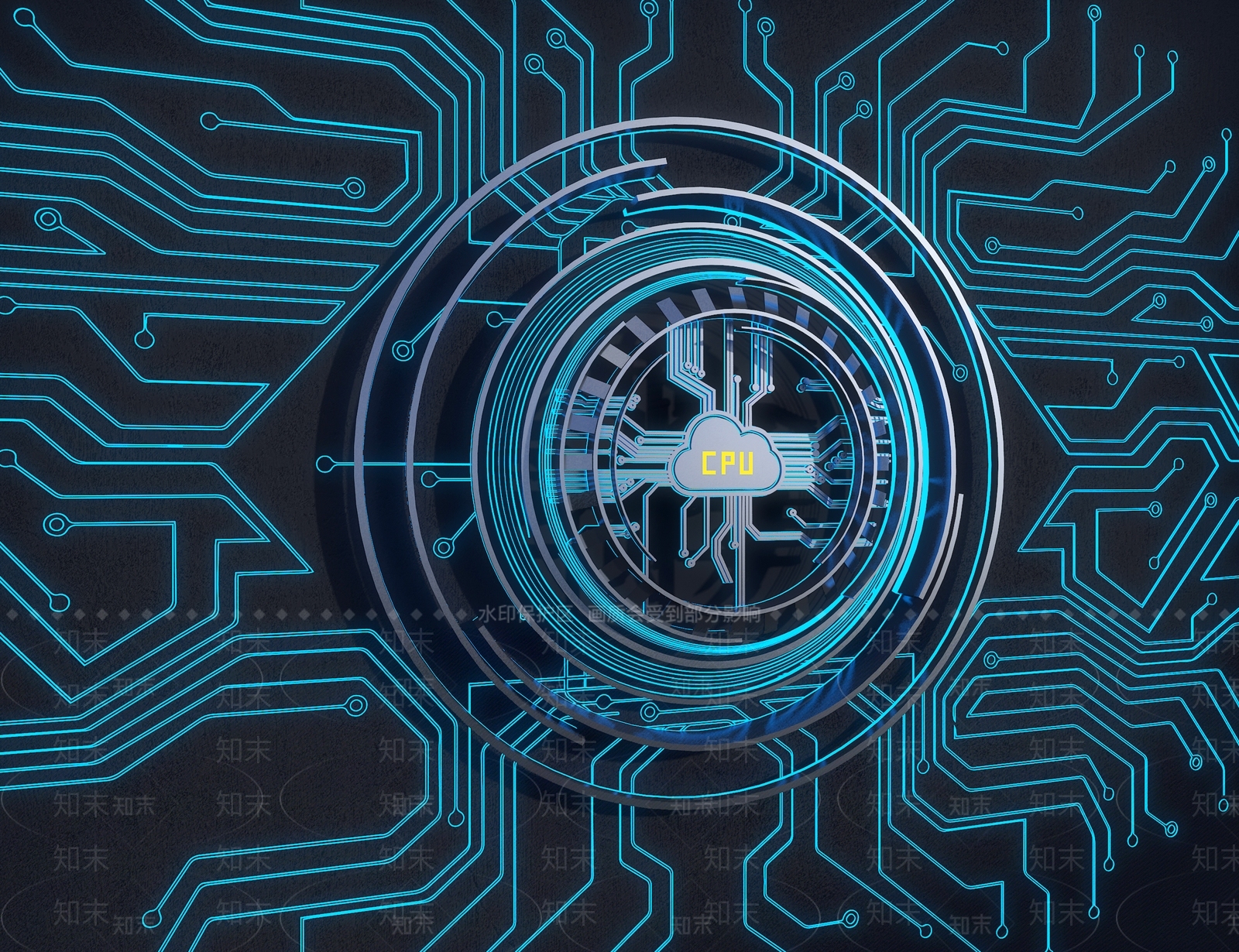 现代芯片3D模型下载【ID:1161442449】