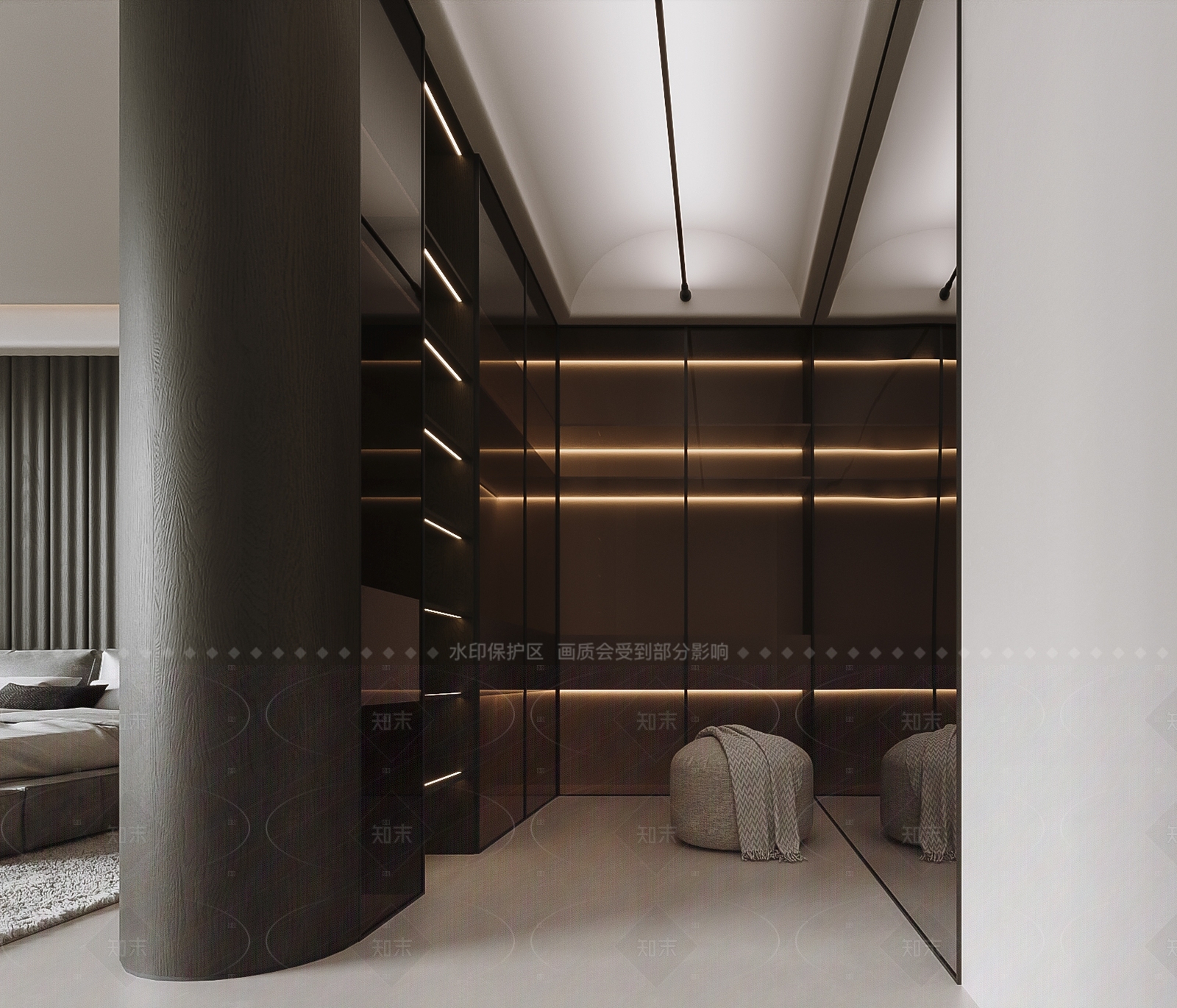 现代衣帽间3D模型下载【ID:1214599957】
