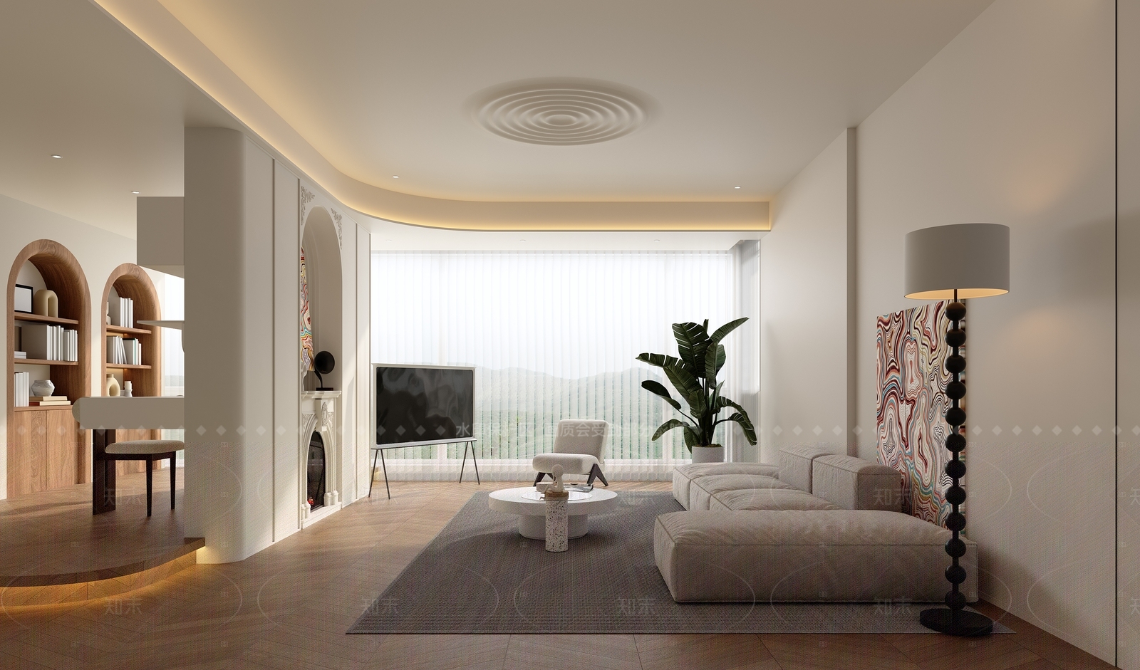 现代家居餐厅3D模型下载【ID:1214599979】