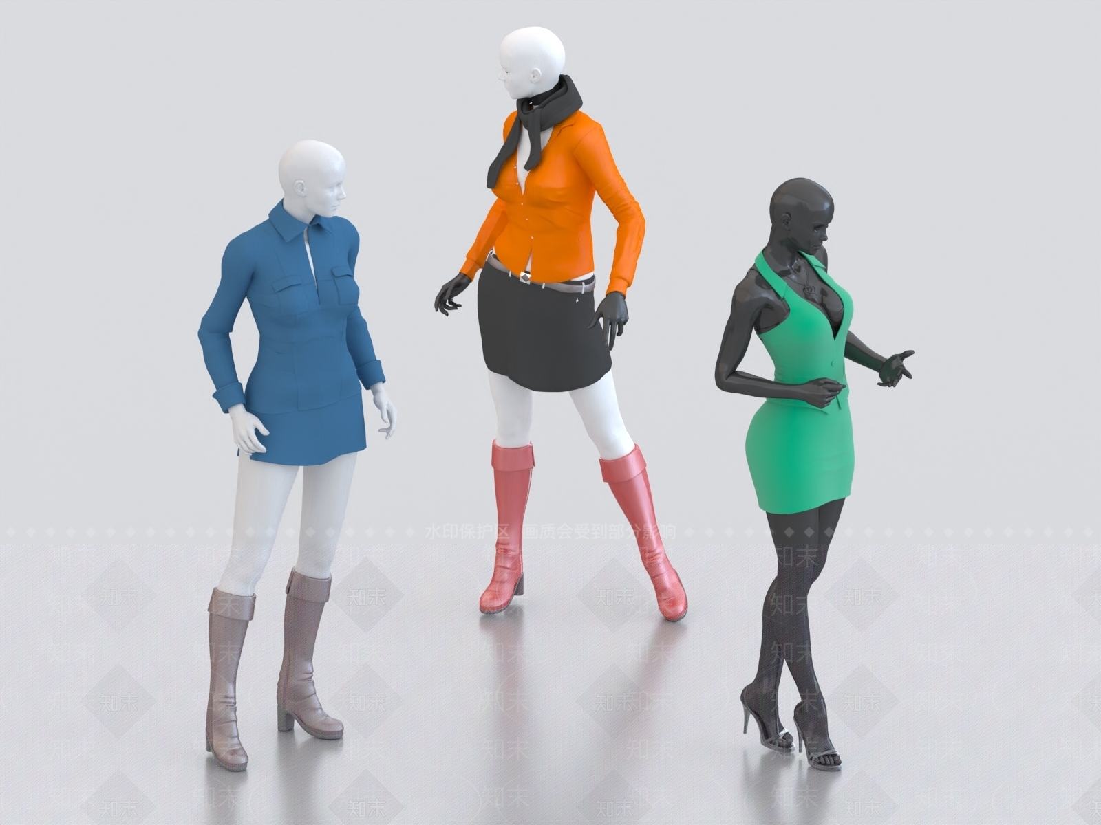 现代假人模特3D模型下载【ID:1161443225】