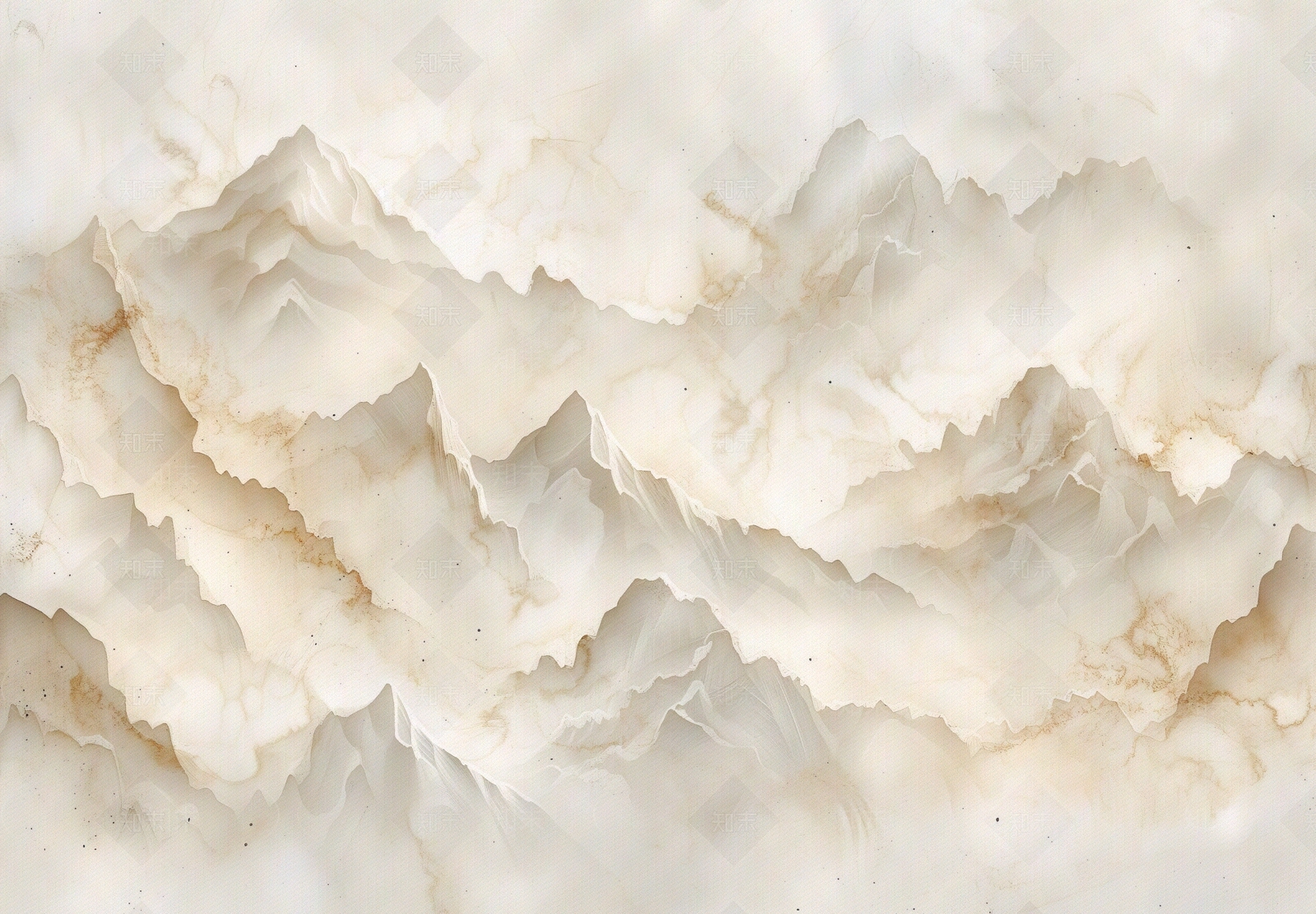 东方美学国风3D立体浮雕玉石景观山水背景壁画贴图下载【ID:1161443978】