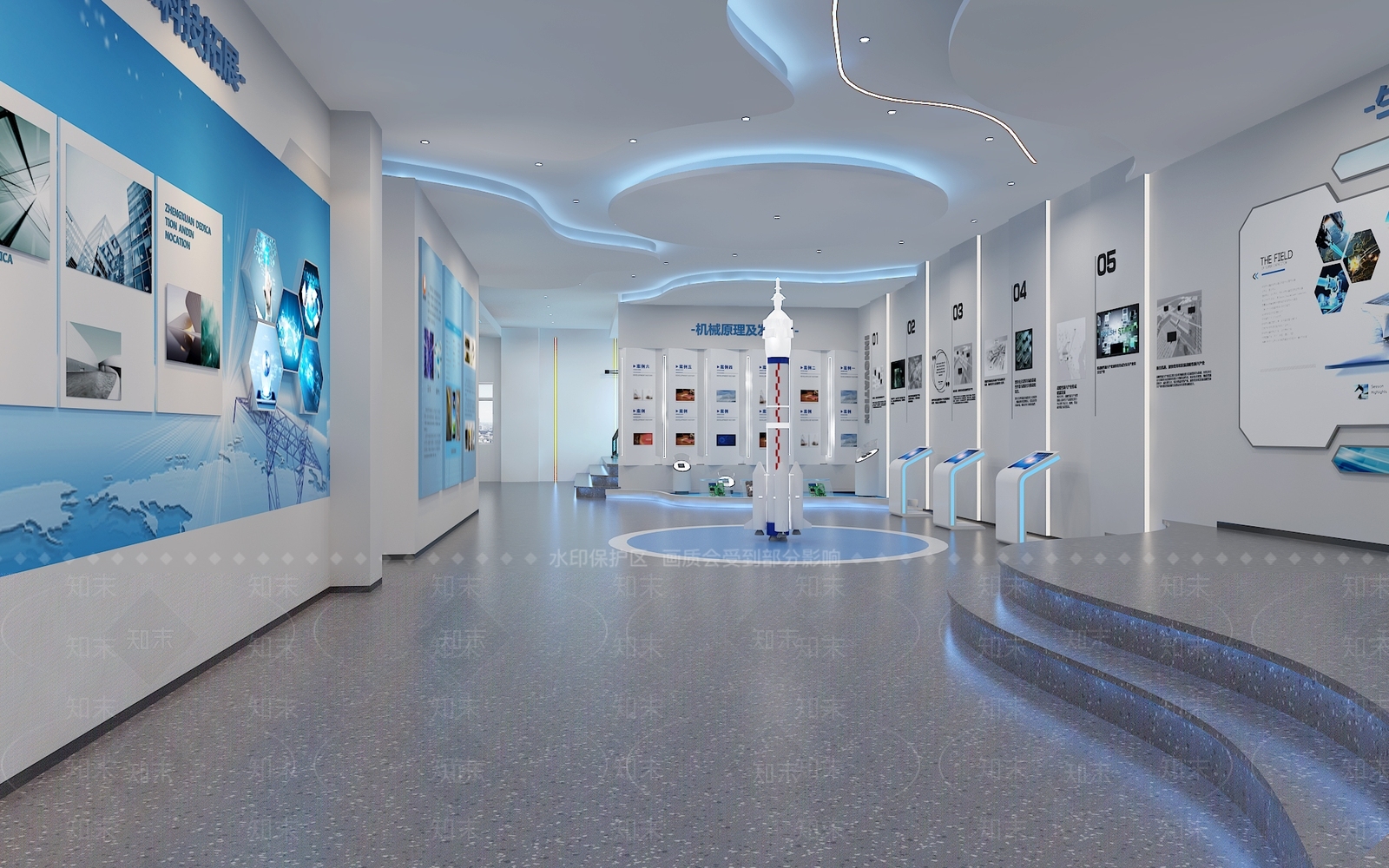 现代航天科技馆3D模型下载【ID:1161456836】