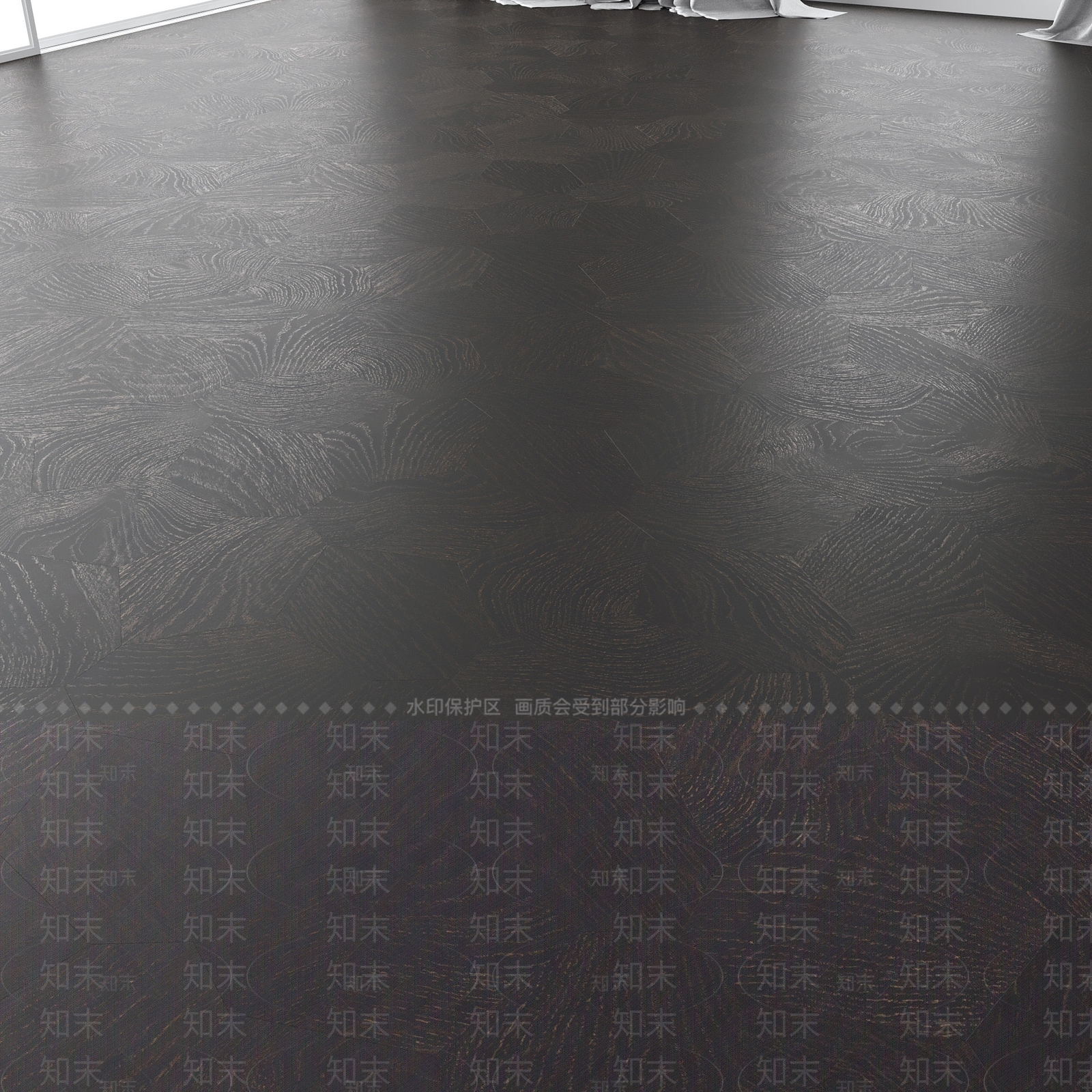 现代胡桃木地板SU模型下载【ID:1161460851】