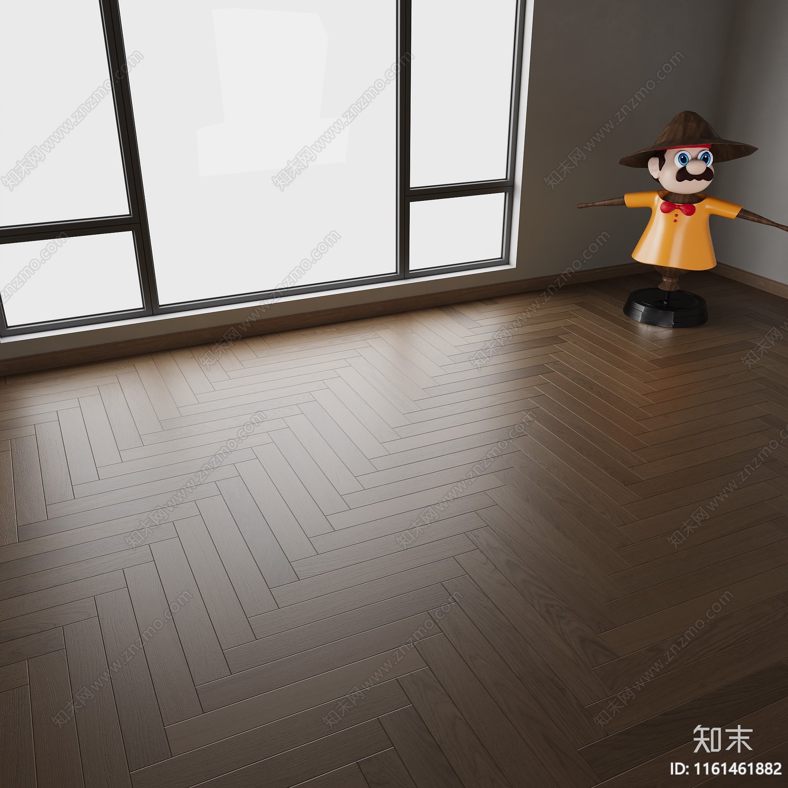 哑光人字拼木地板贴图下载【ID:1161461882】