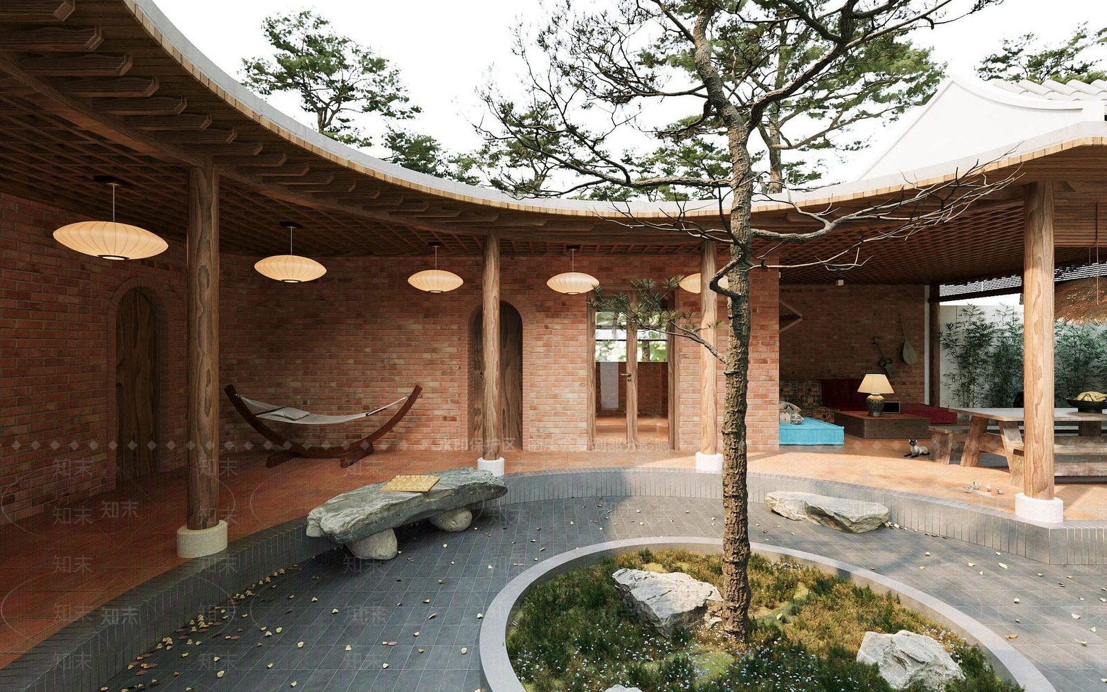 侘寂住宅外观3D模型下载【ID:1161462753】