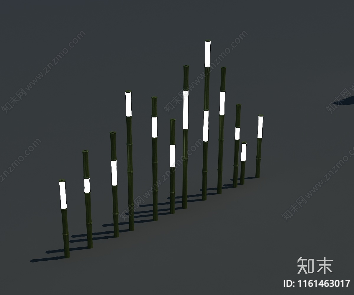 现代竹子景观灯3D模型下载【ID:1161463017】