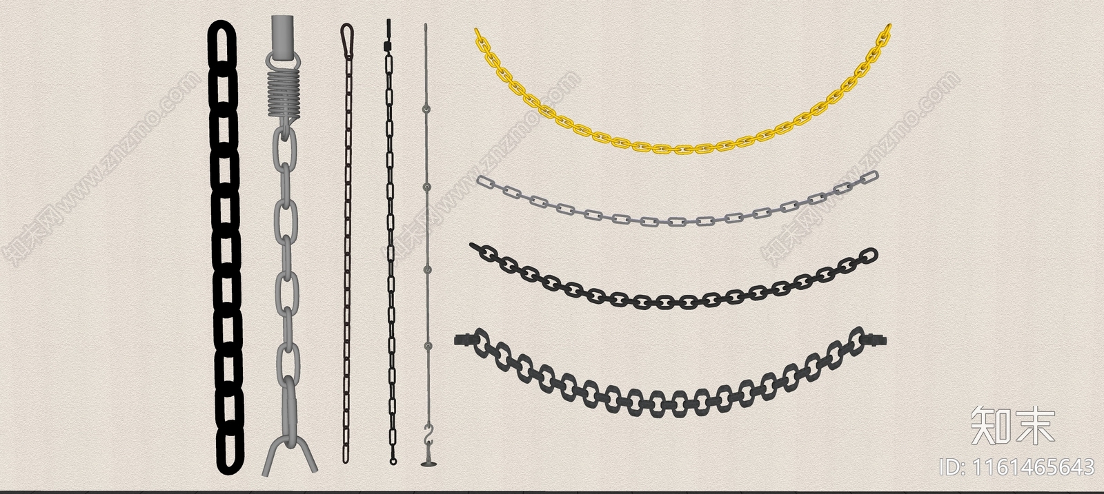现代铁链SU模型下载【ID:1161465643】