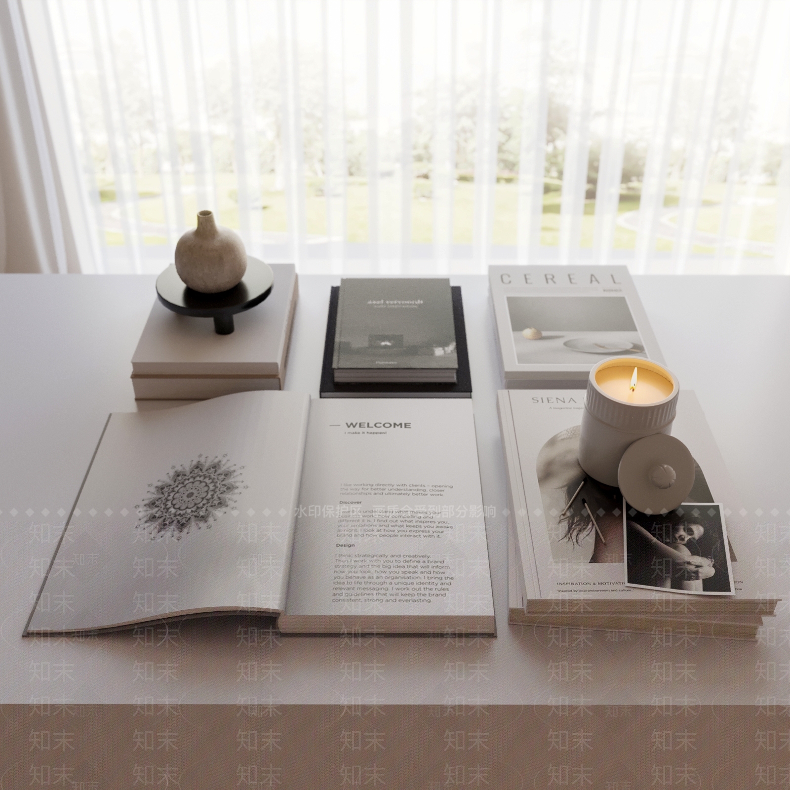 现代中古书籍3D模型下载【ID:1161473355】