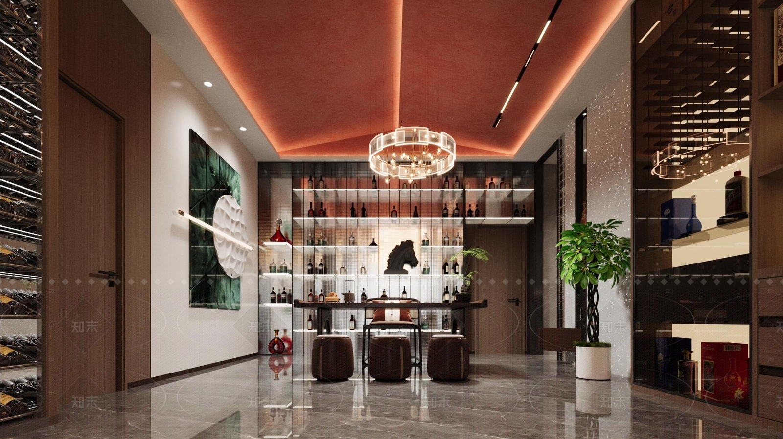 现代烟酒店3D模型下载【ID:1161477364】