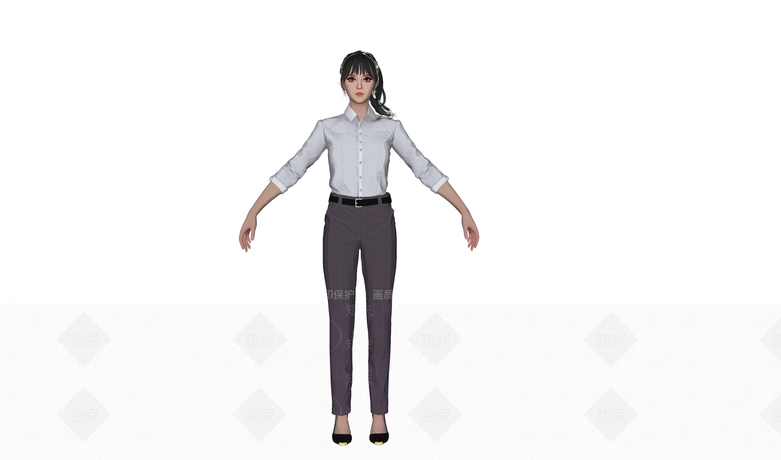 都市白领女性SU模型下载【ID:1161489935】