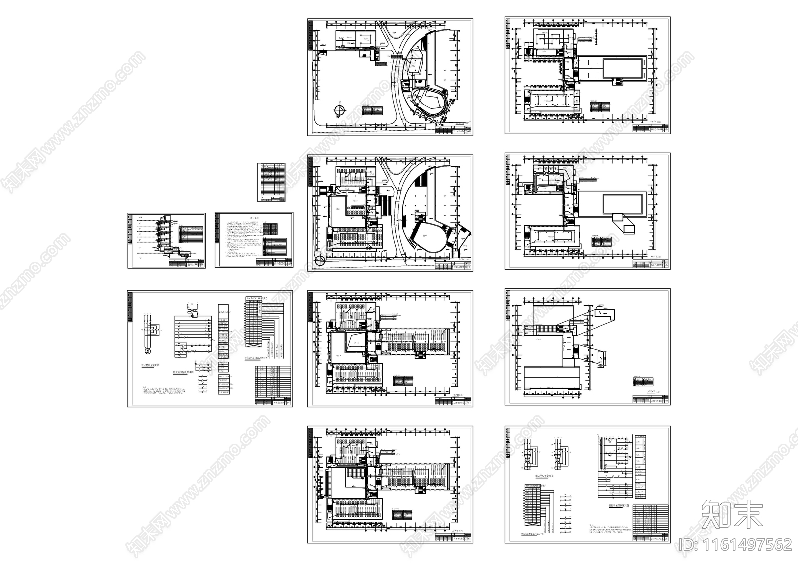 地下1地上5层大学图书馆消防电气施工设计图cad施工图下载【ID:1161497562】