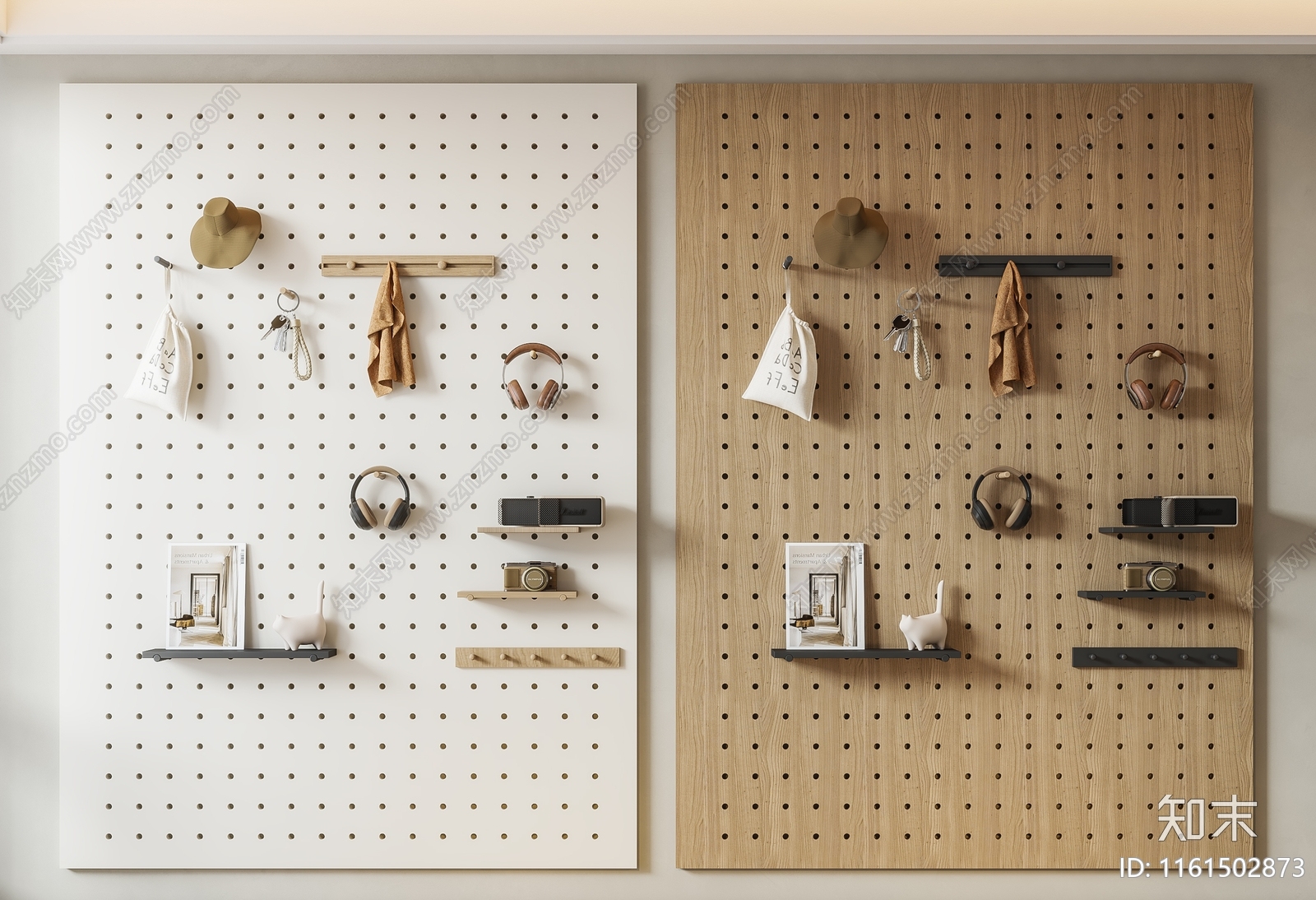 现代墙面挂件3D模型下载【ID:1161502873】