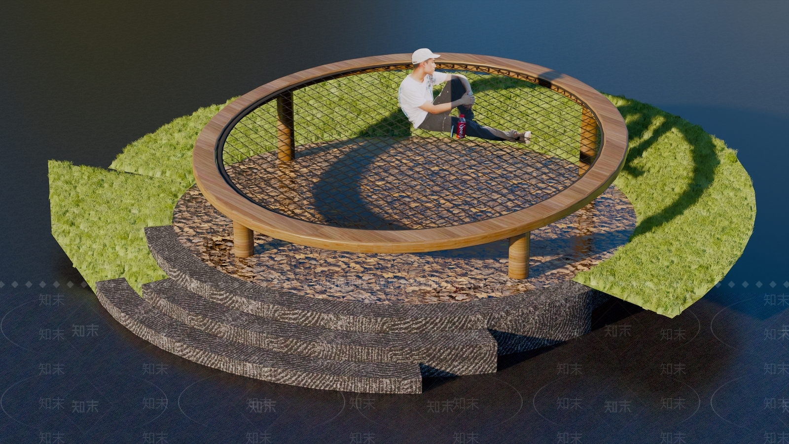 现代蹦床SU模型下载【ID:1161512191】