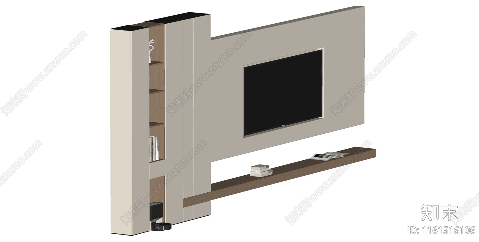 现代电视柜SU模型下载【ID:1161516106】