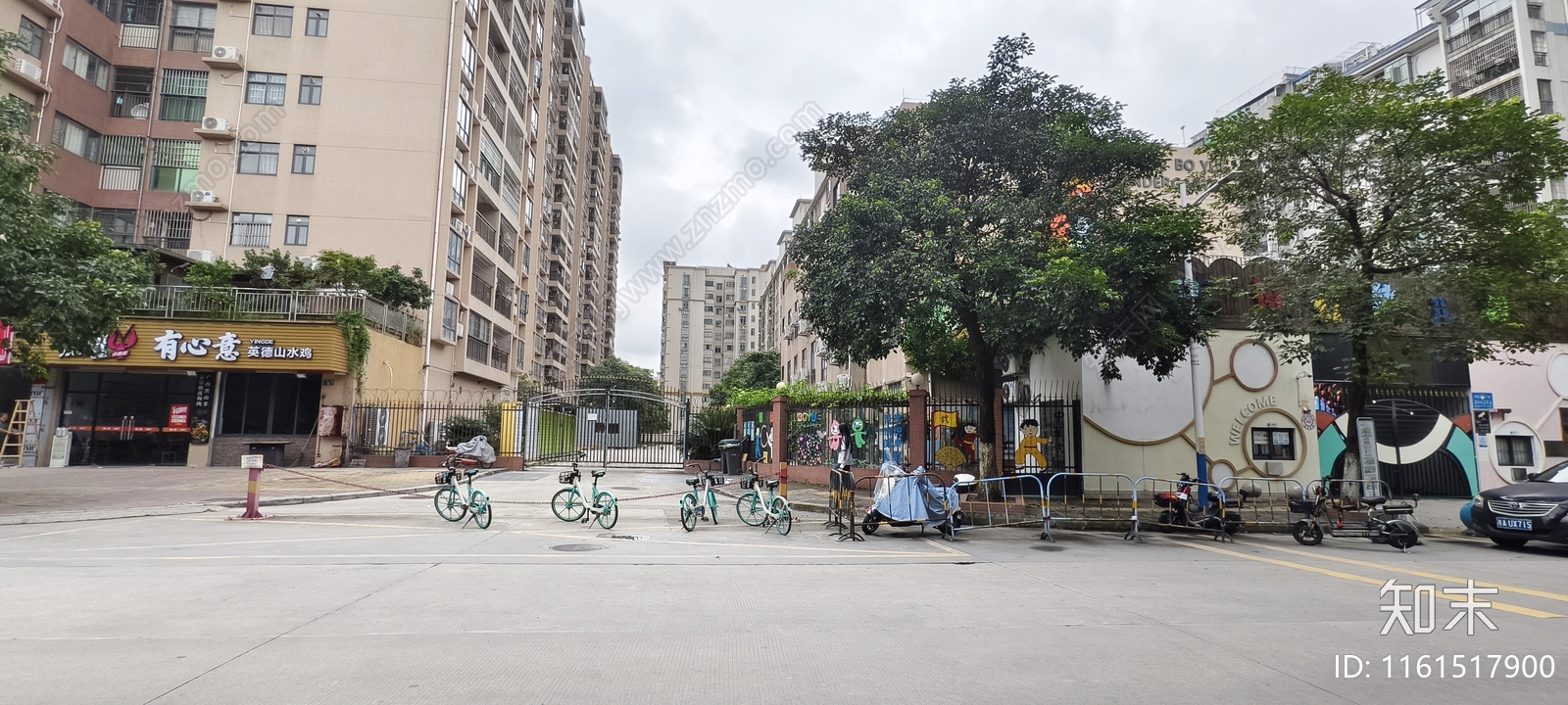 小区街道长外景贴图下载【ID:1161517900】