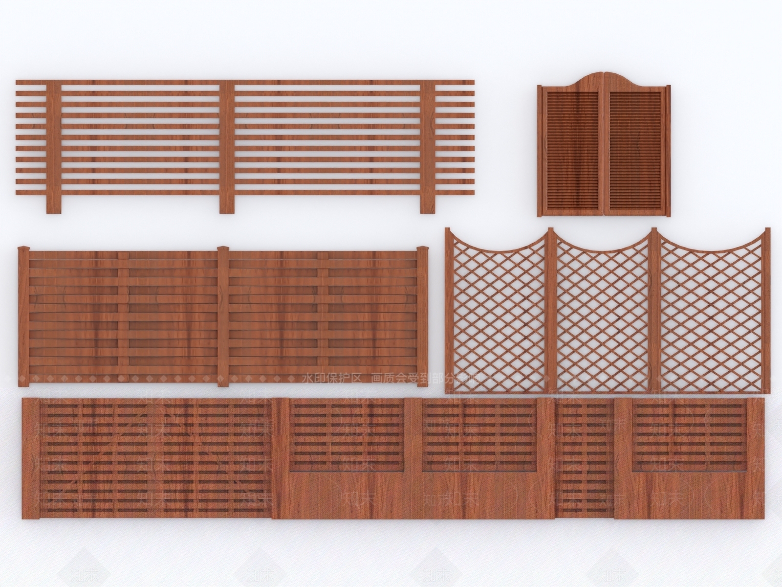 现代围墙3D模型下载【ID:1161529957】