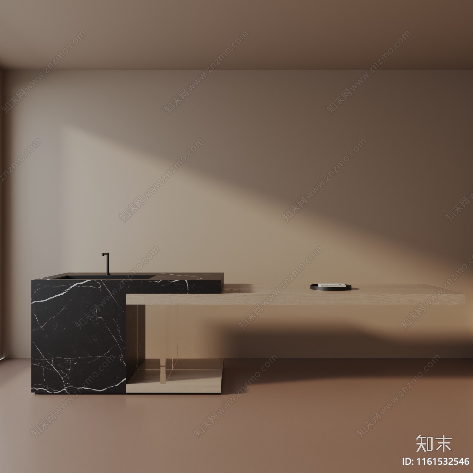 现代餐桌3D模型下载【ID:1161532546】