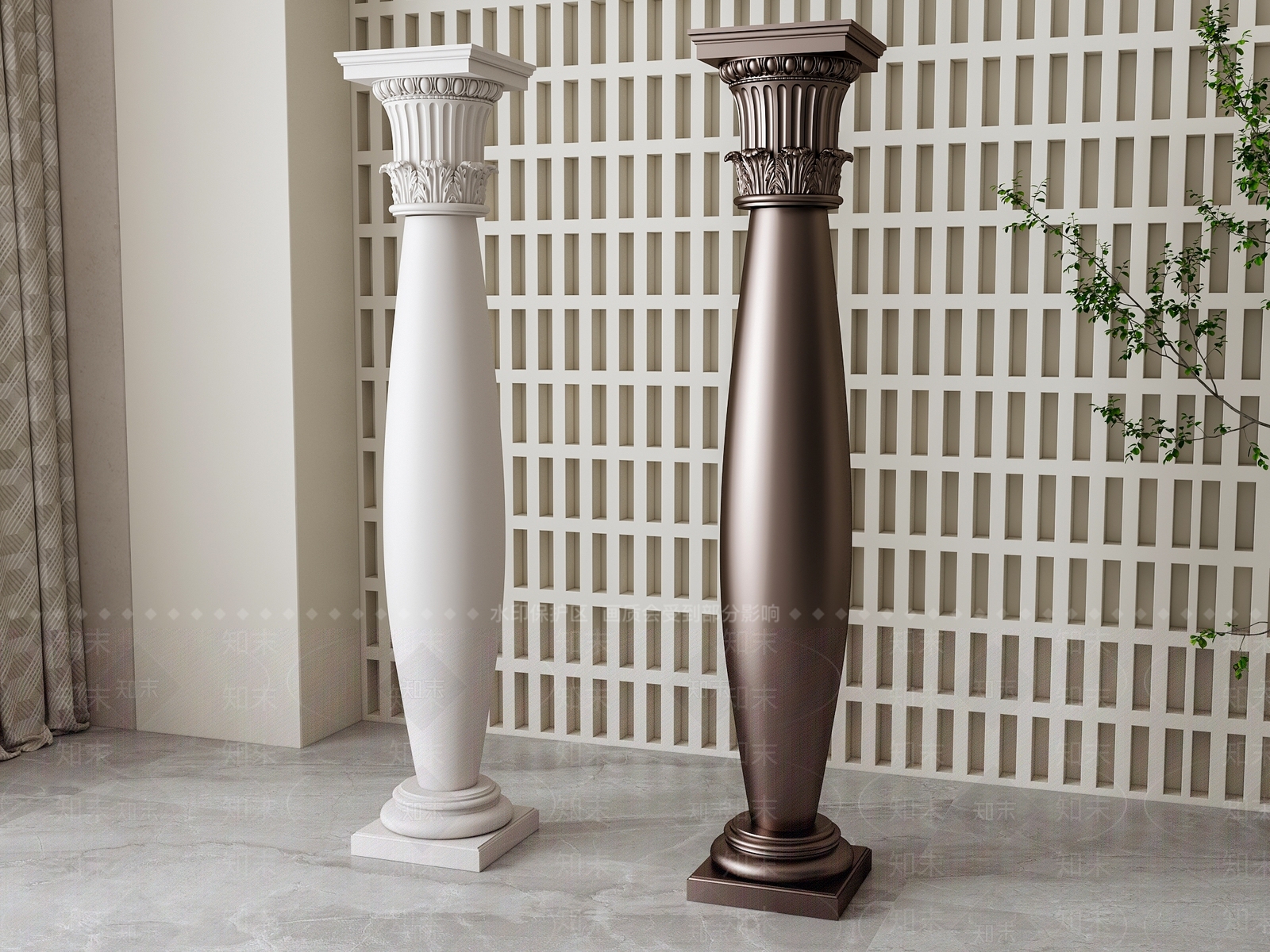 欧式罗马柱SU模型下载【ID:1161535714】