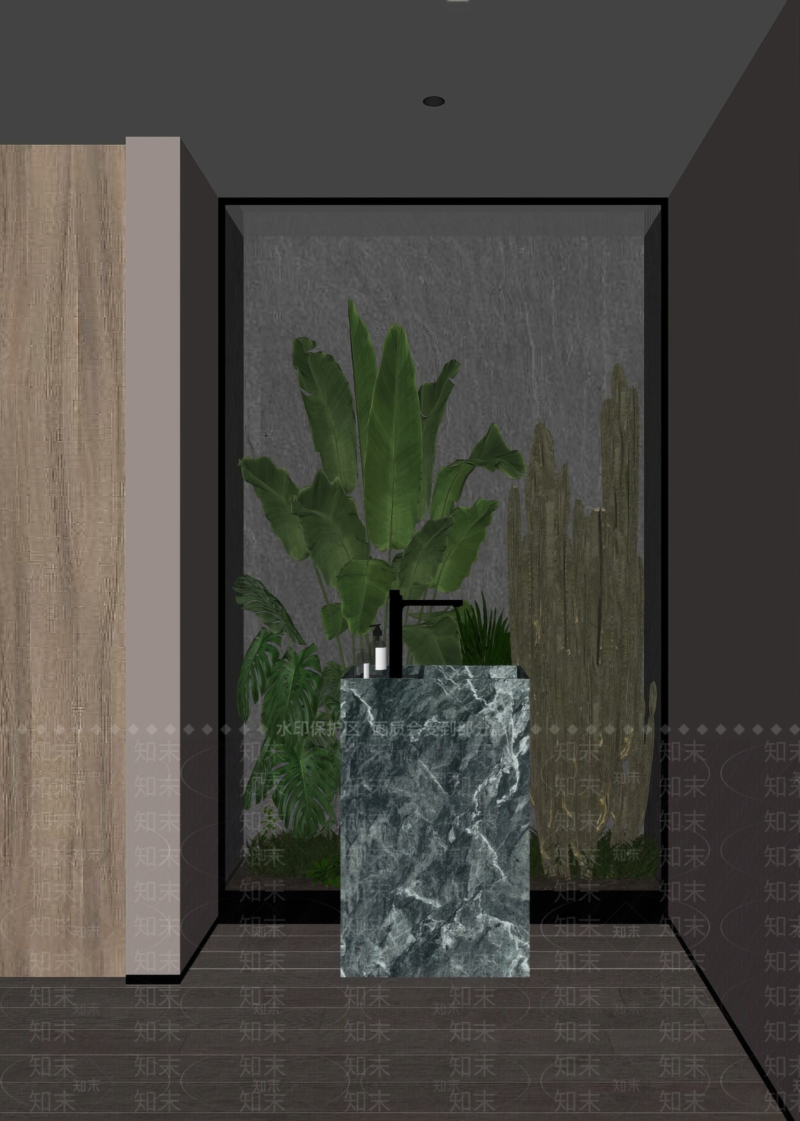 洗手台SU模型下载【ID:1161546379】