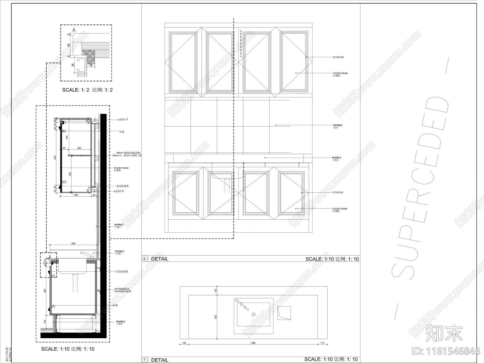 KTV包厢操作柜大样图施工图下载【ID:1161546844】