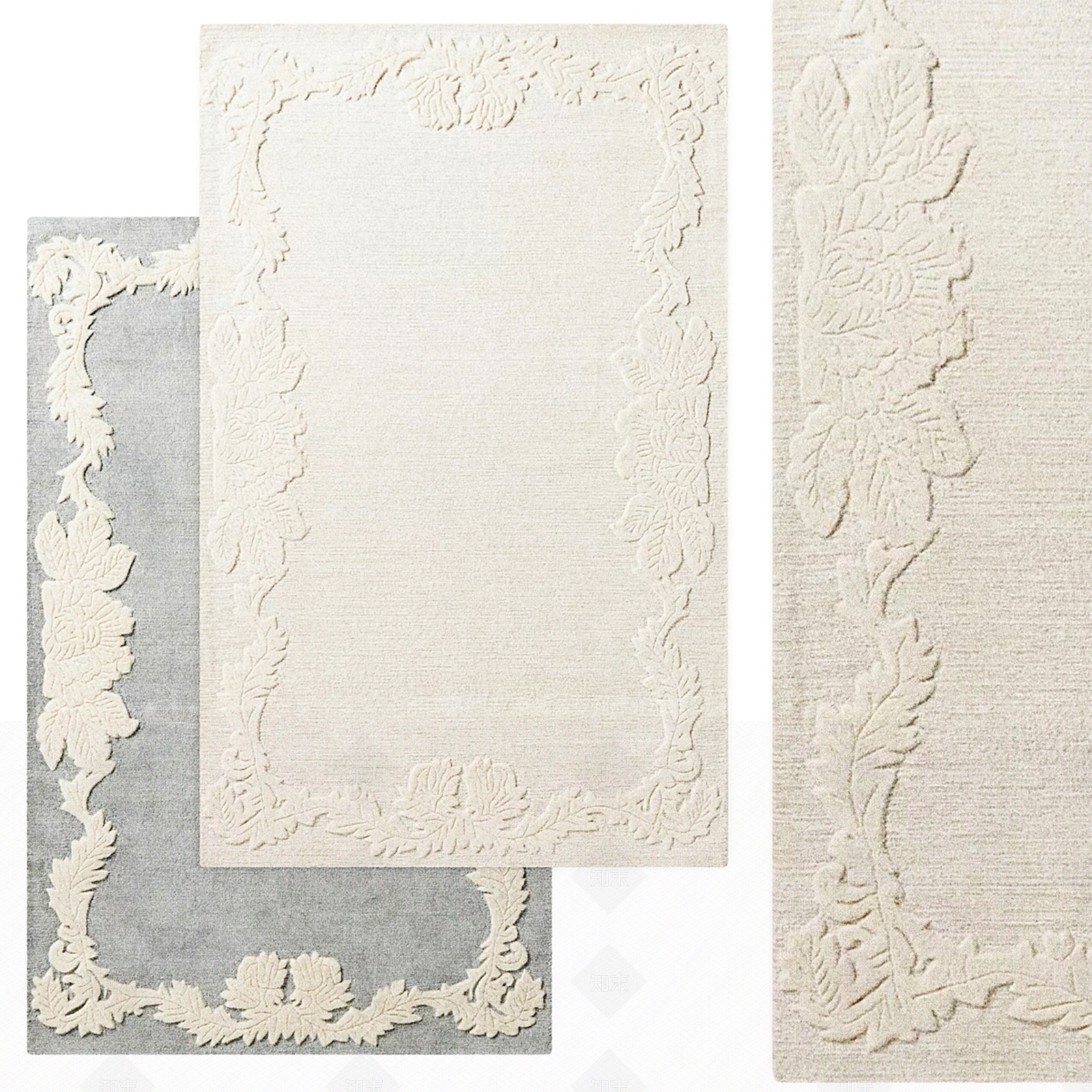 欧式地毯SU模型下载【ID:1161558129】