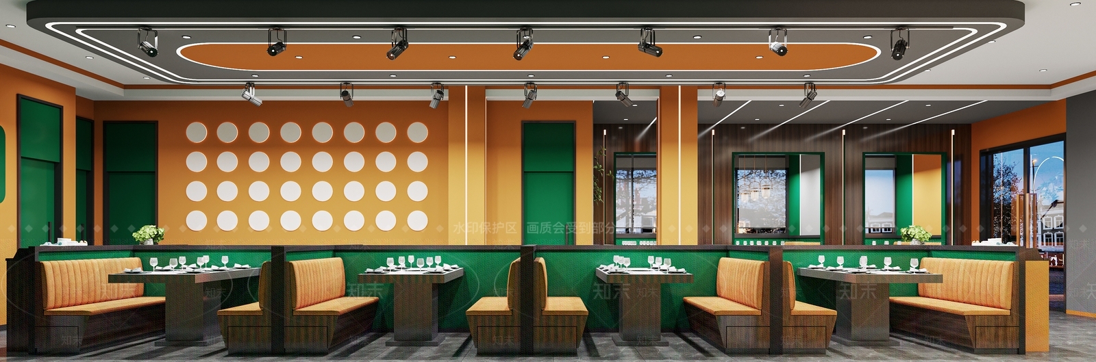 现代火锅店3D模型下载【ID:1161559864】