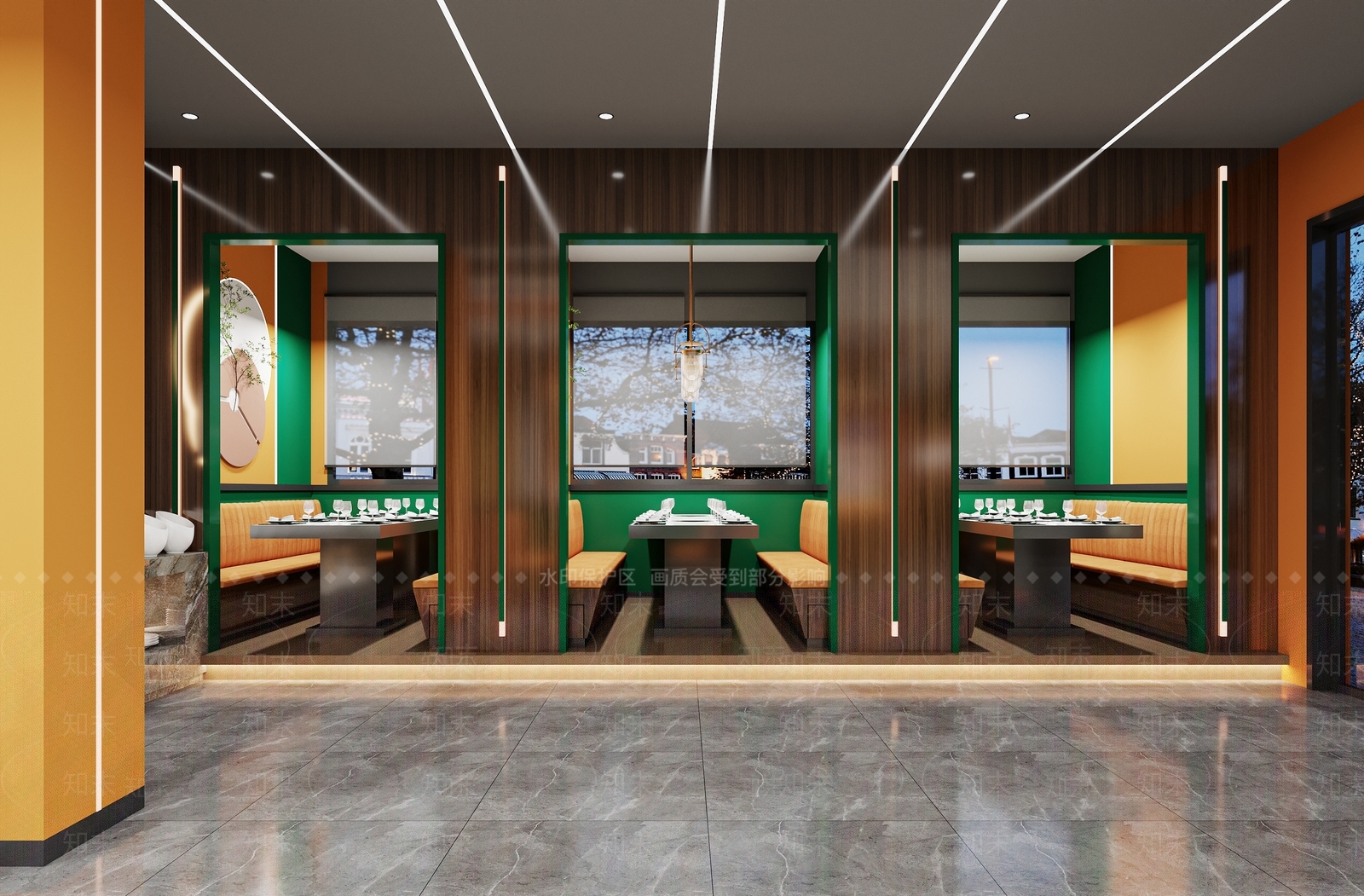 现代火锅店3D模型下载【ID:1161559864】