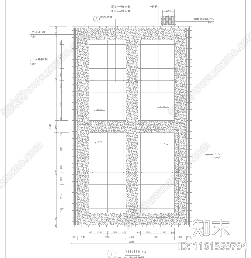 羽毛球场做法施工图下载【ID:1161559794】