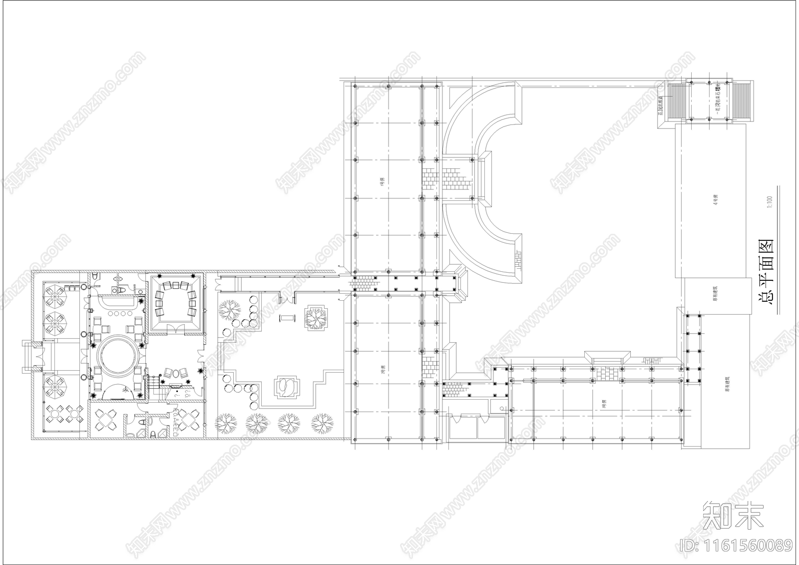 民居四合施工图下载【ID:1161560089】