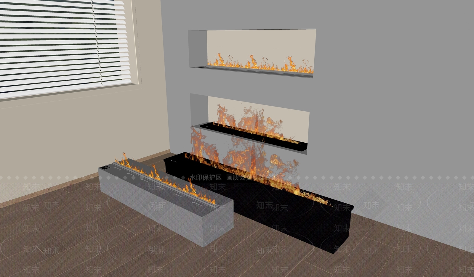 现代壁炉SU模型下载【ID:1161565082】