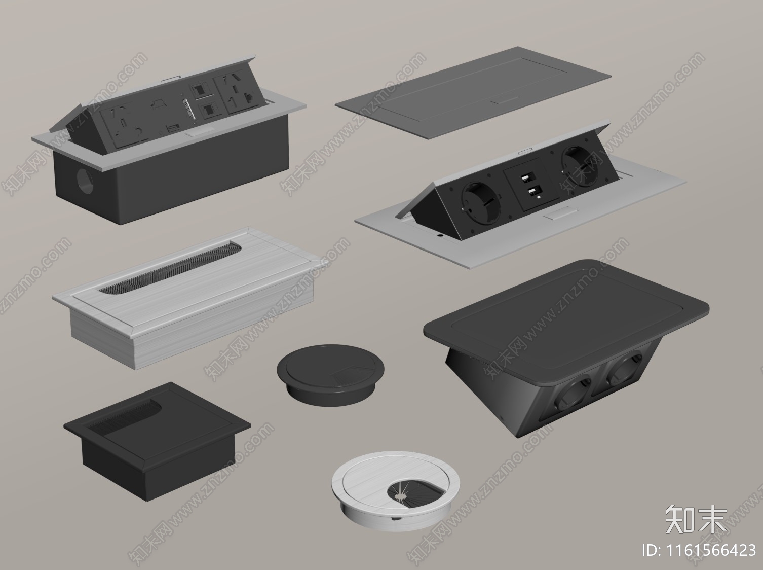 现代插座SU模型下载【ID:1161566423】