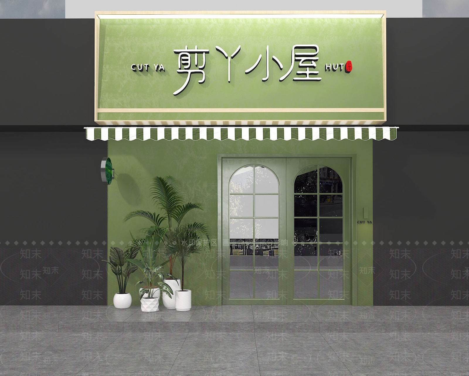 现代门头3D模型下载【ID:1161569065】