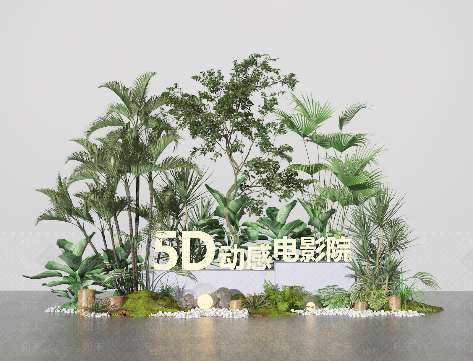 现代商业景观SU模型下载【ID:1161571490】