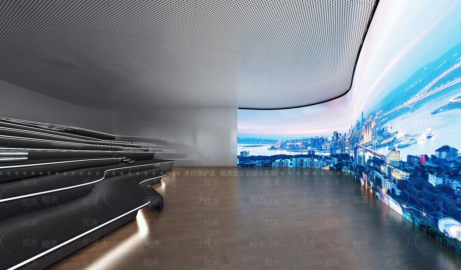 现代科技影院3D模型下载【ID:1161578198】