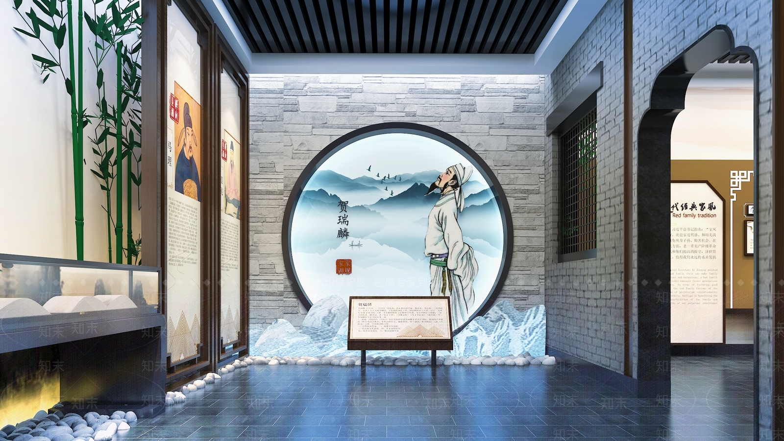新中式博物馆3D模型下载【ID:1161581216】