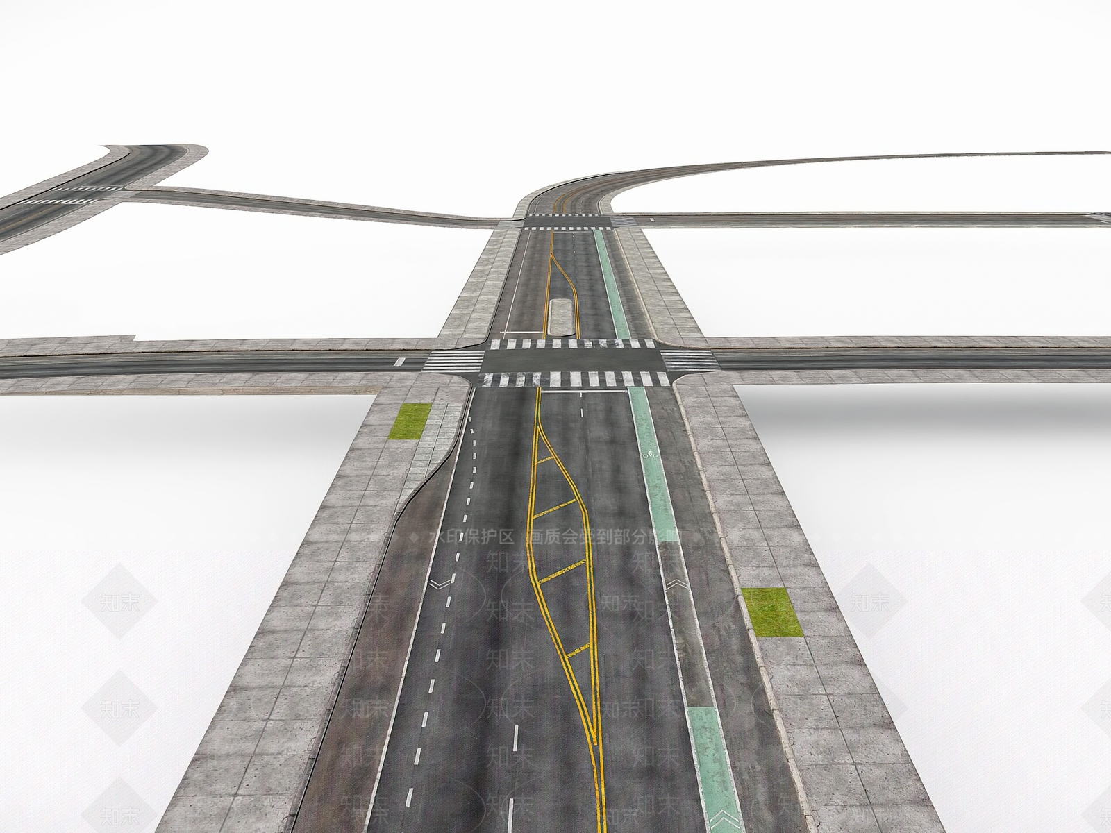 现代公路SU模型下载【ID:1161585242】