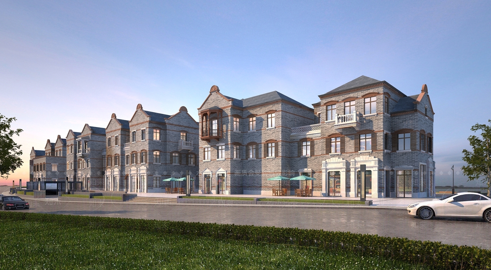 民国风格商业街区3D模型下载【ID:1161594588】