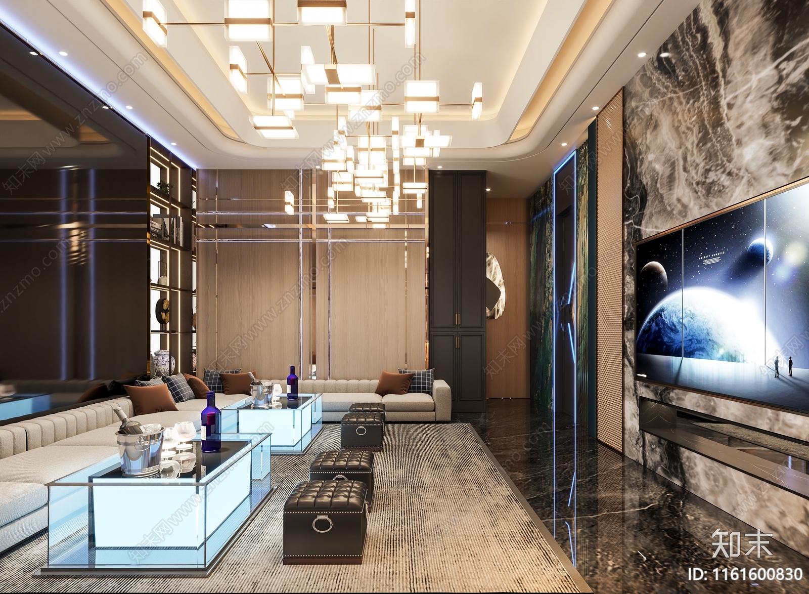 KTV包厢cad施工图下载【ID:1161600830】