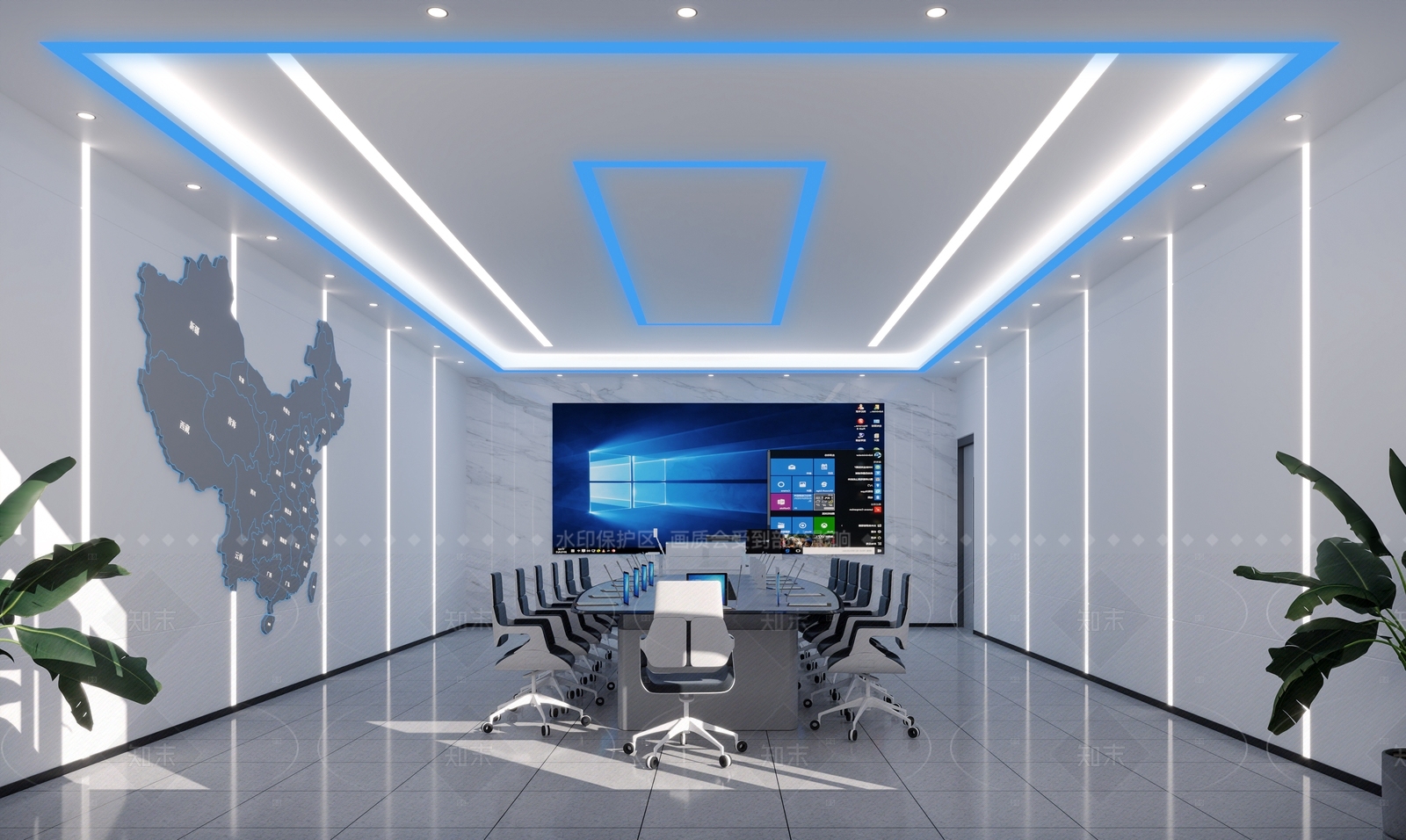 现代指挥部作战中心3D模型下载【ID:1161601908】