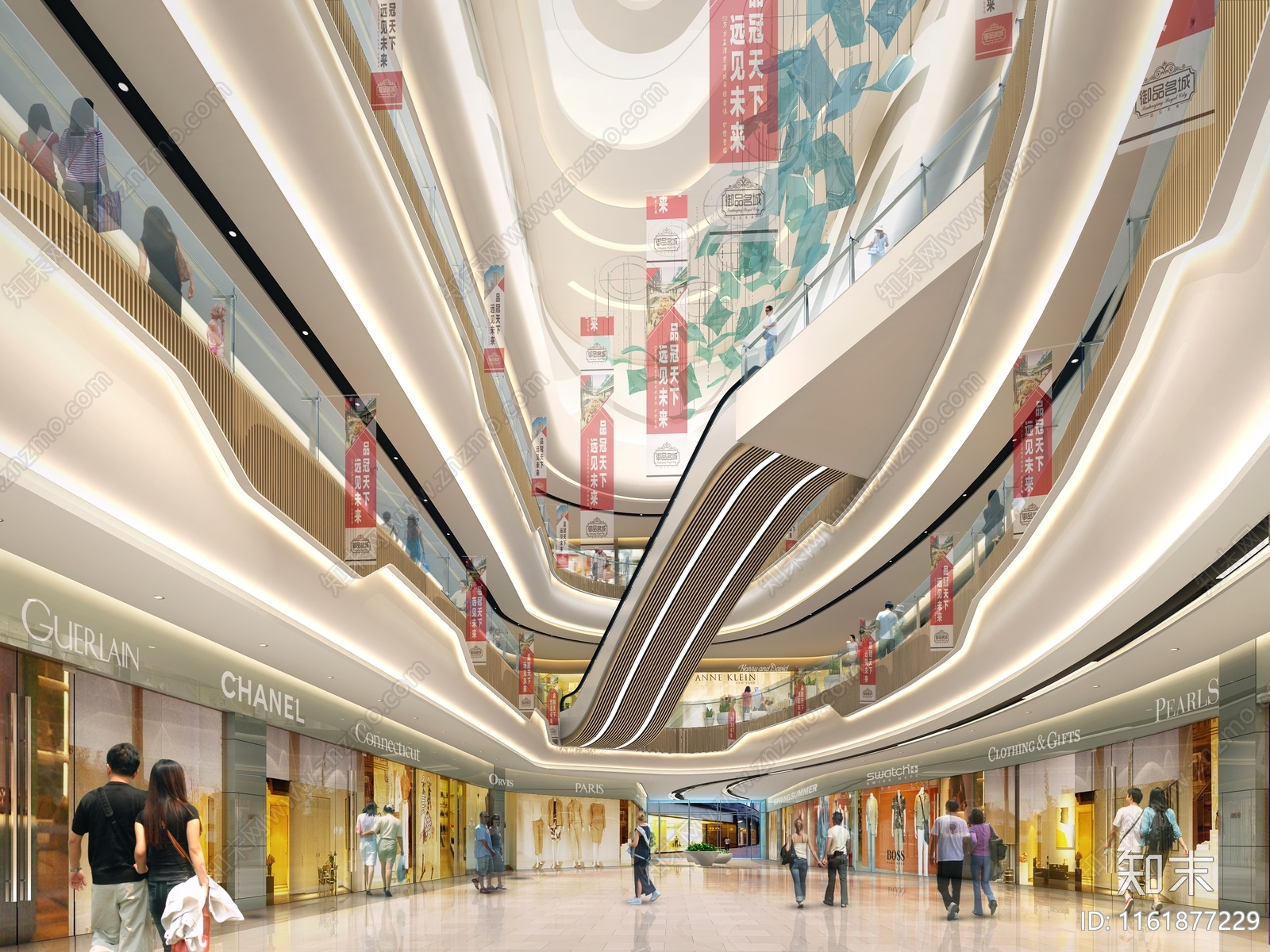 宁波保利邻里中心社区商场cad施工图下载【ID:1161877229】