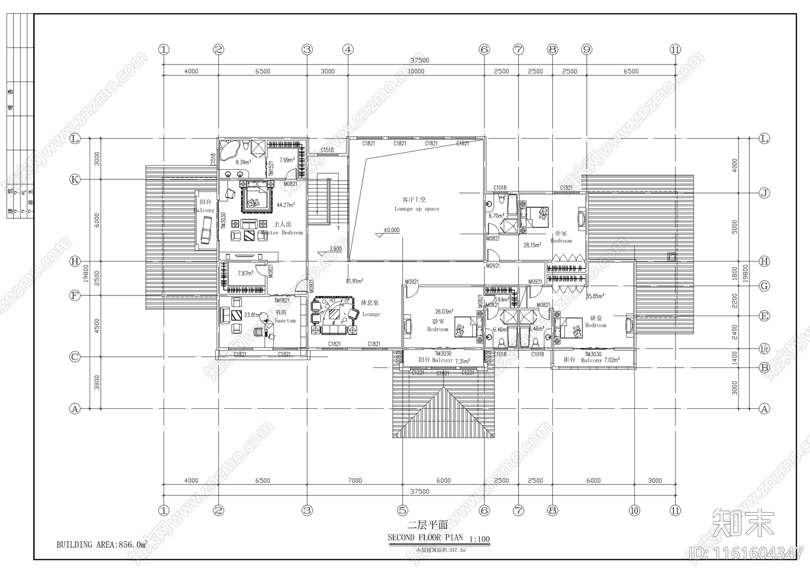 两层独立别墅设计cad施工图下载【ID:1161604347】