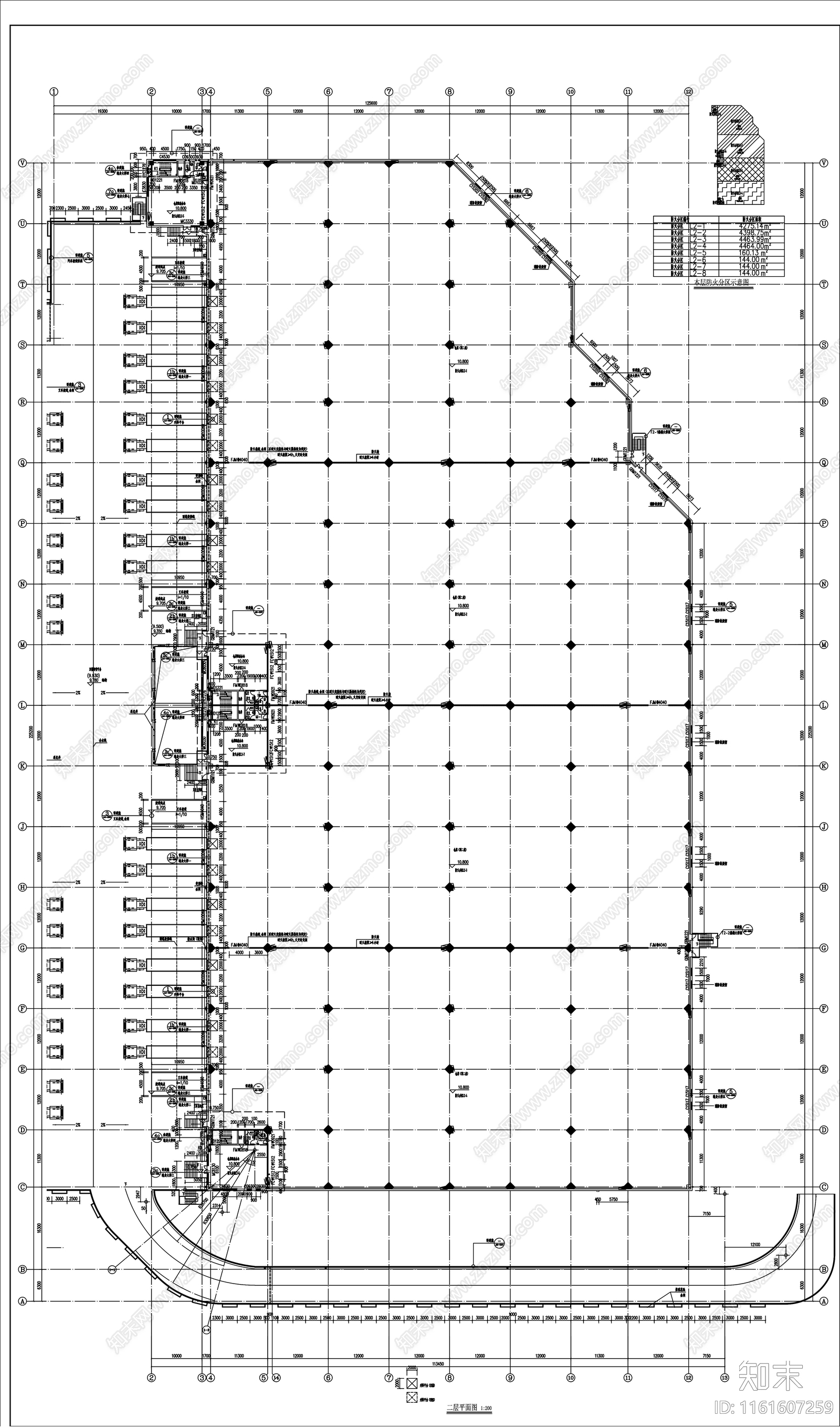 物流园仓库建筑施工图下载【ID:1161607259】