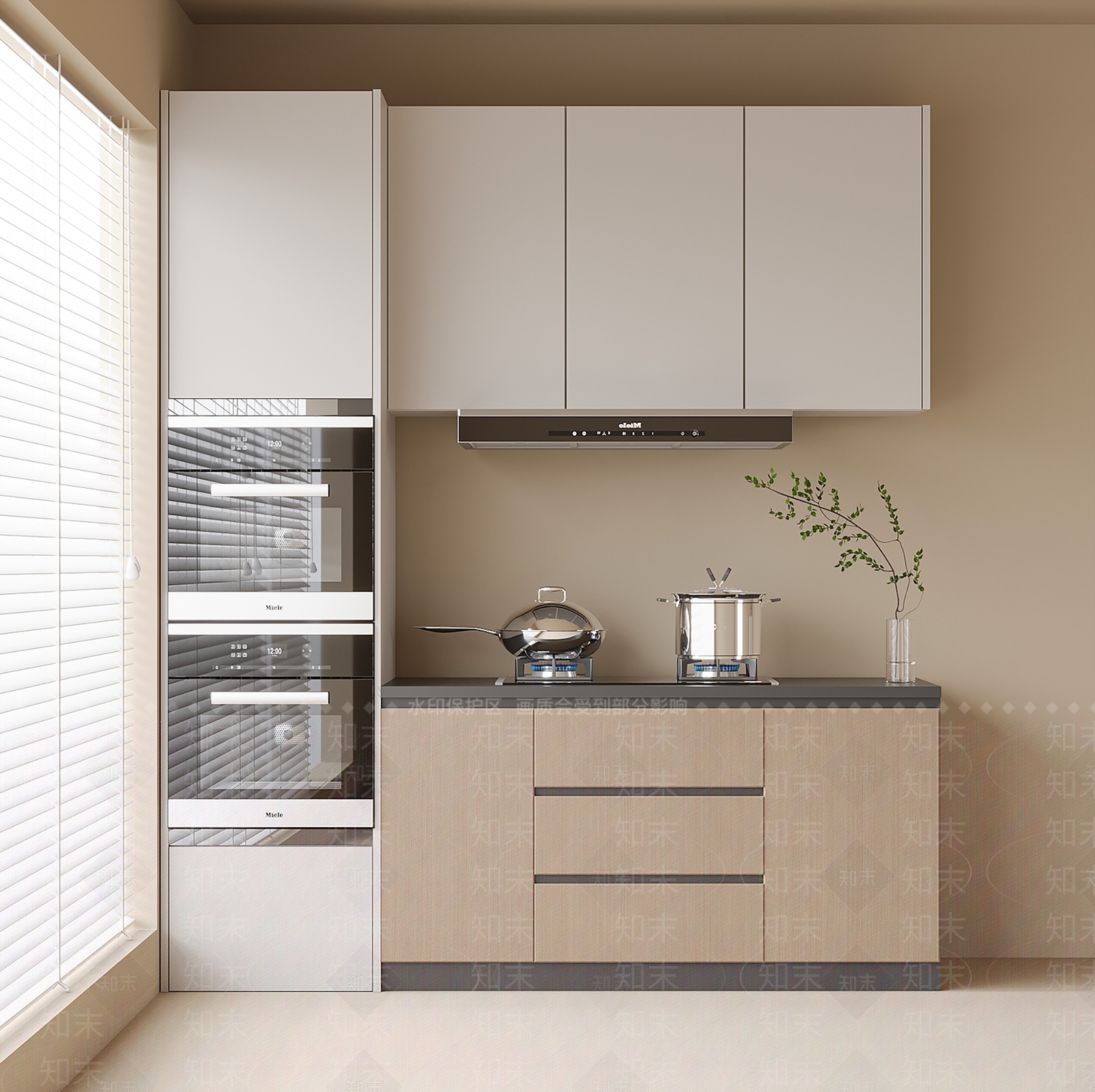 现代厨房橱柜3D模型下载【ID:1161607098】