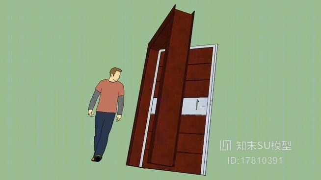 双开门SU模型下载【ID:117919977】