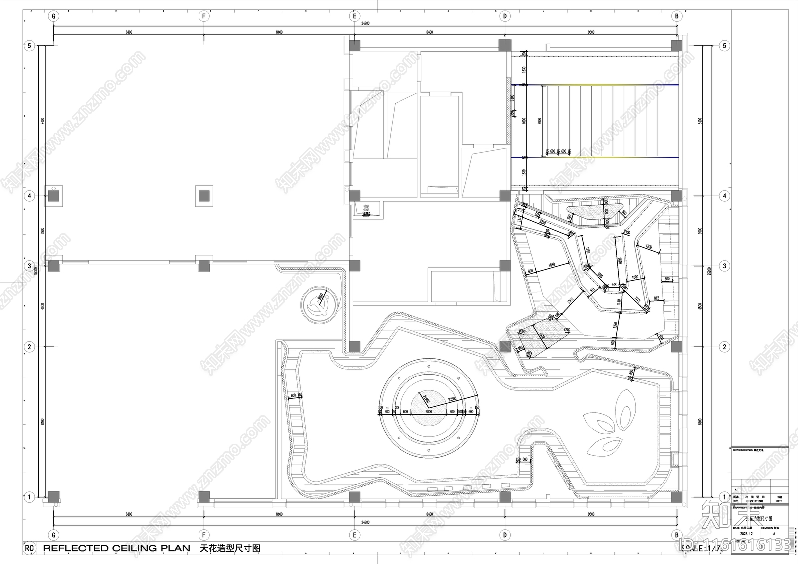 党建展厅cad施工图下载【ID:1161616133】