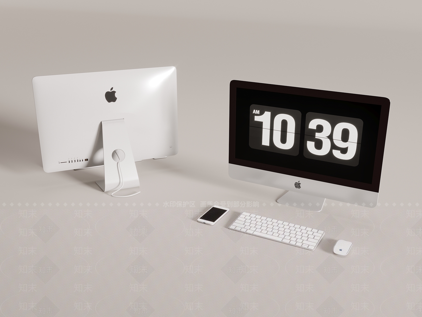 台式电脑一体机SU模型下载【ID:1161619733】