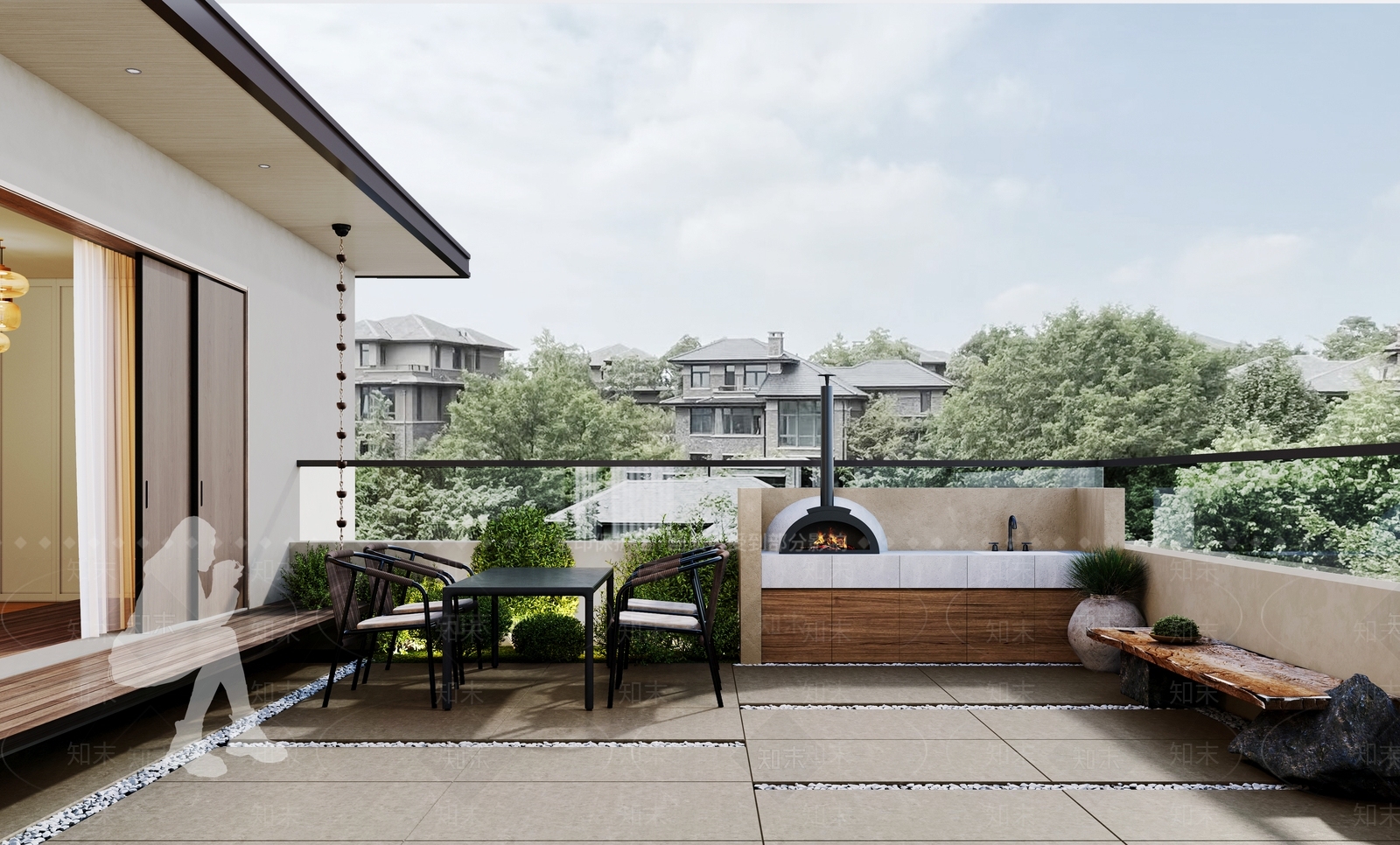 现代露台3D模型下载【ID:1161665521】