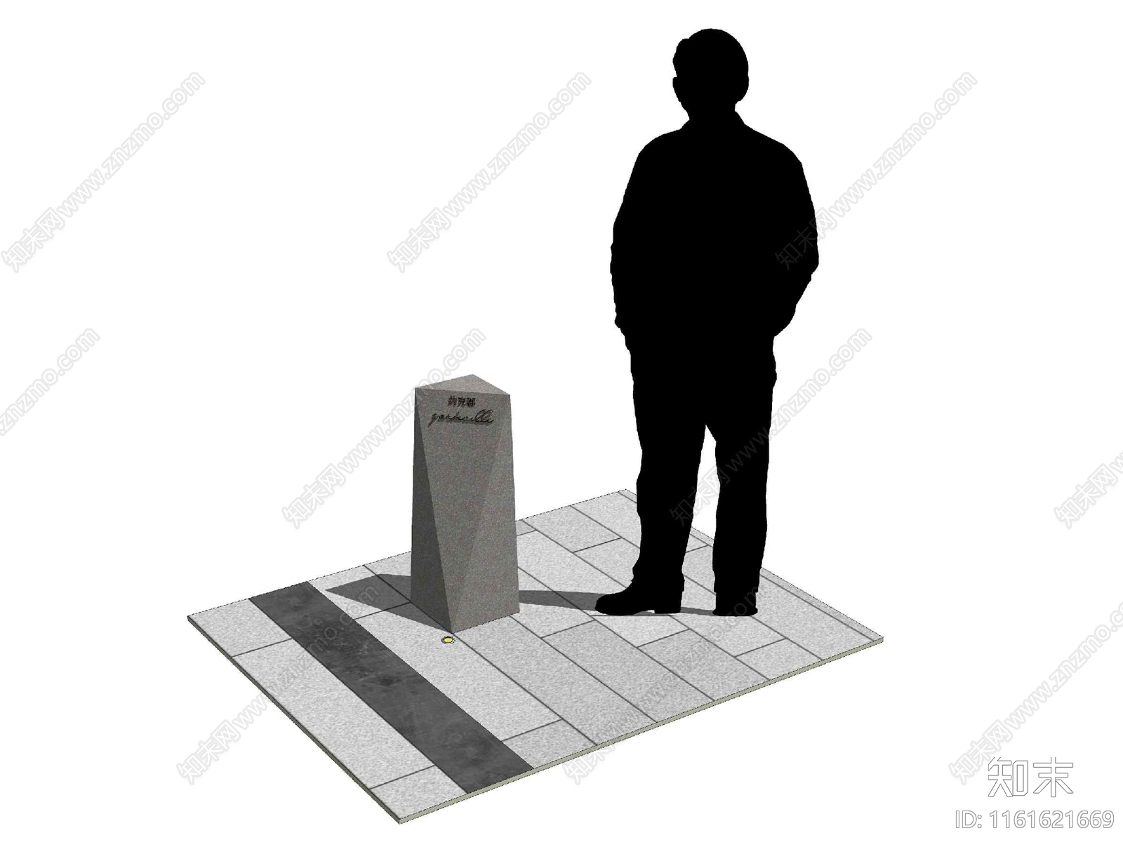 花岗石车挡柱施工图下载【ID:1161621669】