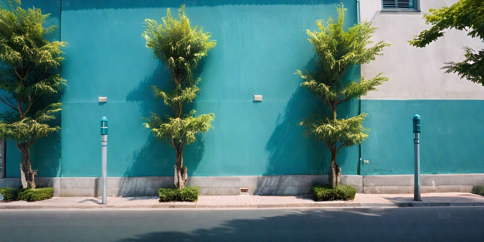 彩色简约典雅街道外景贴图下载【ID:1161622409】